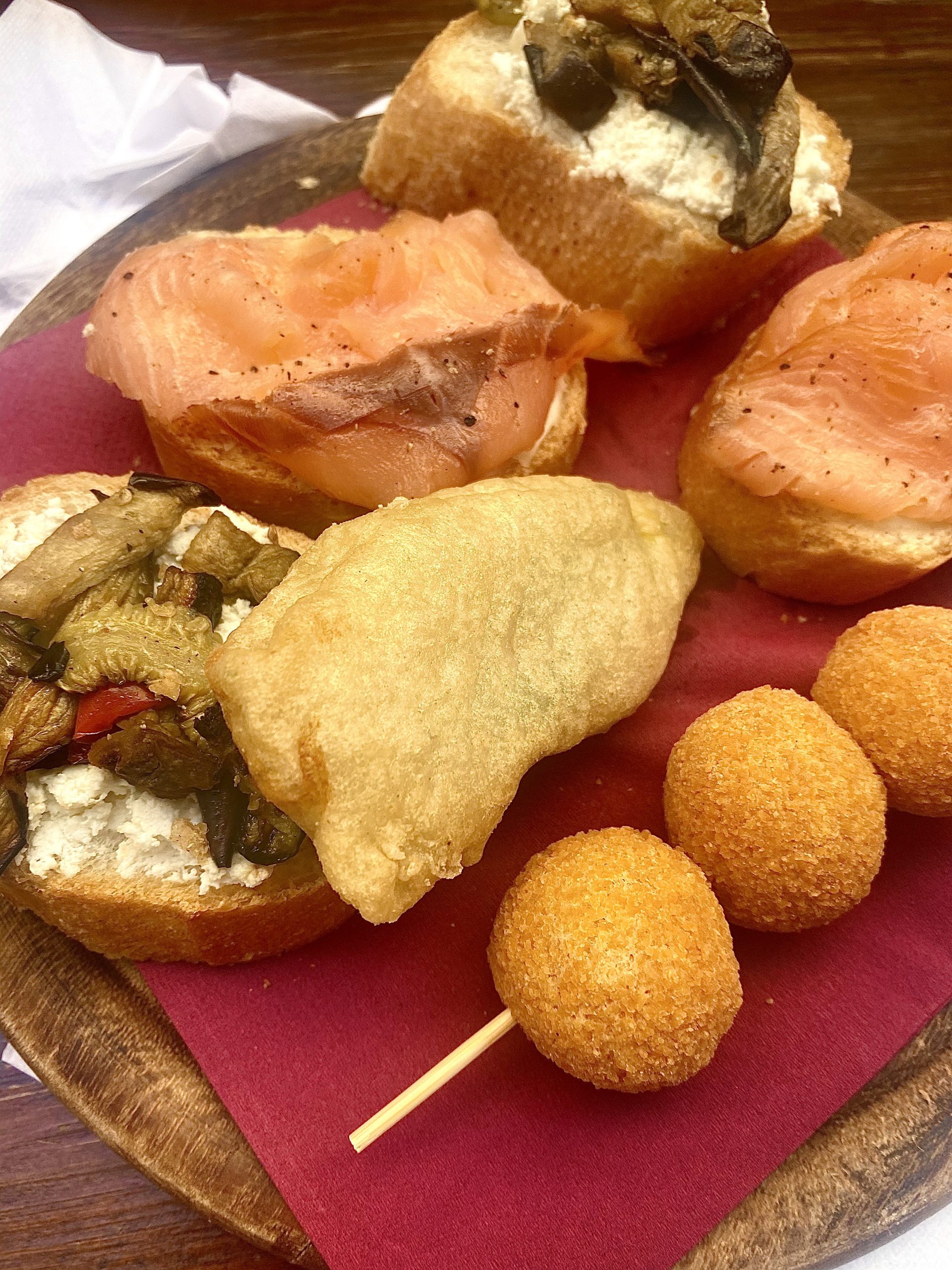 A Plate Of Cicchetti In Italy