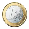 Sample 1 Euro Coin